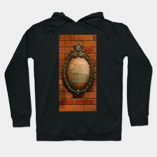 Haunted Mansion Board In The Brick Wall Hoodie by semekadarso